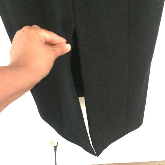 NWT Theory Charcoal Melange heavy wool twill dress - Picture 11 of 12